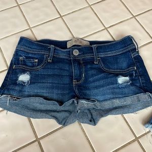 Two pair of Hollister denim shorts